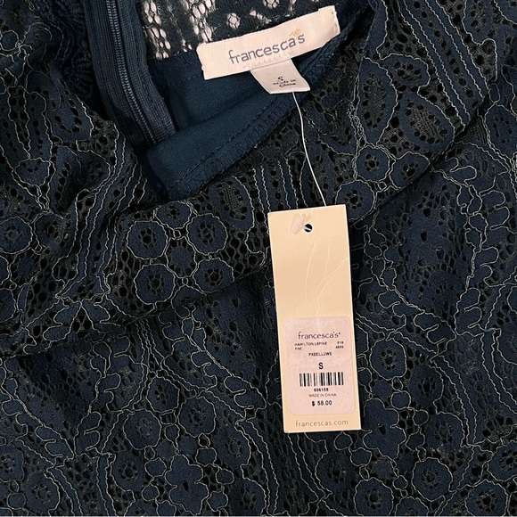 Francescas Elegant Teal Lace Dress - Picture 11 of 11